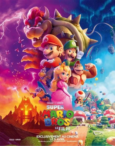 Affiche du film Super Mario Bros, le film